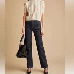 Khaite Danielle Jeans in Turlington Stretch, Size 28